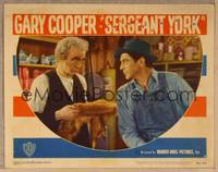 1d479 SERGEANT YORK LC #2 R49 c/u of World War I's most decorated soldier Gary Cooper & Brennan!