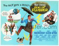 1d121 SON OF FLUBBER TC '63 Walt Disney, art of absent-minded professor Fred MacMurray!