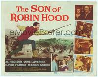 1d123 SON OF ROBIN HOOD TC '59 great close up of Al Hedison lunging with sword!