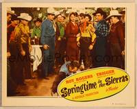 1d504 SPRINGTIME IN THE SIERRAS LC #2 '47 bloody Roy Rogers with Andy Devine & Jane Frazee!