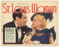 1d125 ST. LOUIS WOMAN TC '34 sexy Jeanette Loff & Johnny Mack Brown in dress clothes!