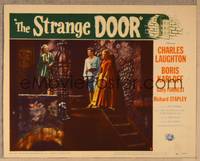 1d510 STRANGE DOOR LC #6 '51 Charles Laughton takes Sally Forrest & Richard Stapley into dungeon!