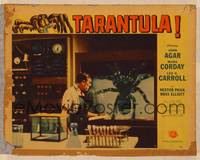 1d520 TARANTULA LC #5 '55 Leo G. Carroll in laboratory with giant spider in cage!