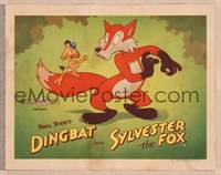 1d531 TERRY-TOON LC #7 '46 great cartoon image of Paul Terry's Dingbat and Sylvester the Fox!