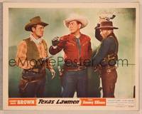 1d058 TEXAS LAWMEN signed LC #7 '51 by I. Stanford Jolley, who's about to whack Johnny Mack Brown!