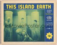 1d540 THIS ISLAND EARTH LC #2 R64 great transformation scene w/alien in foreground!