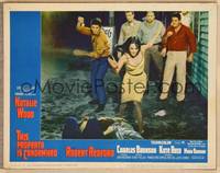 1d541 THIS PROPERTY IS CONDEMNED LC #2 '66 sexy Natalie Wood & Charles Bronson fight off punks!