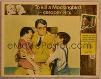1d548 TO KILL A MOCKINGBIRD LC #2 '63 best close up of Gregory Peck as Atticus with Jem & Scout!