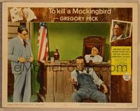 1d549 TO KILL A MOCKINGBIRD LC #6 '63 Gregory Peck in courtroom with the father of the raped girl!