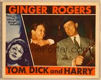 1d060 TOM, DICK & HARRY signed LC '41 by Burgess Meredith, who's winking with George Murphy in car!