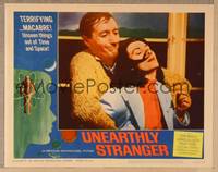 1d567 UNEARTHLY STRANGER LC #5 '64 John Neville grabs Gabriella Licudi from behind!