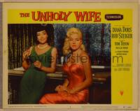 1d569 UNHOLY WIFE LC #6 '57 close up of sexy bad girls Diana Dors & Marie Windsor!