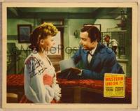 1d063 WESTERN UNION signed LC #5 R57 by Robert Young, who's close up with Virginia Gilmore!