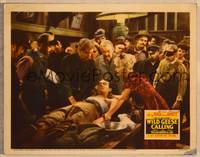 1d065 WILD GEESE CALLING signed LC '41 by Joan Bennett, who is tending to wounded Henry Fonda!