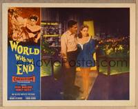 1d594 WORLD WITHOUT END LC '56 close up of Hugh Marlowe & sexy Nancy Gates!