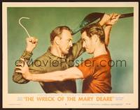 1d595 WRECK OF THE MARY DEARE LC #6 '59 wild posed portrait of Gary Cooper & Charlton Heston!
