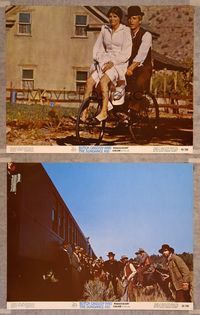 1e976 BUTCH CASSIDY & THE SUNDANCE KID 2 color 11x14 stills '69 Paul Newman & Katharine Ross!