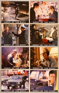 1e200 ENEMY OF THE STATE 8 color 11x14 stills '98 images of Will Smith, Gene Hackman, Jon Voight!