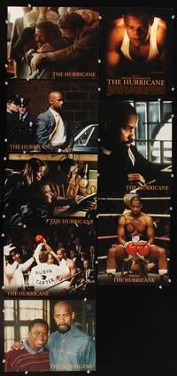 1e299 HURRICANE 8 int'l color 11x14 stills '99 great portraits of boxer Denzel Washington!