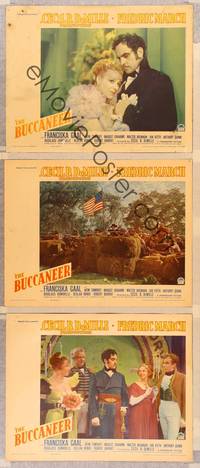 1e873 BUCCANEER 3 LCs '38 Cecil B. DeMille, Fredric March & Franciska Gaal!