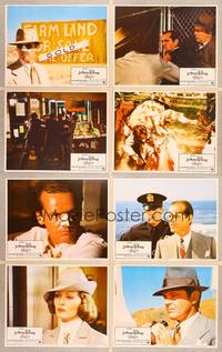 1e134 CHINATOWN 8 LCs '74 great images of Jack Nicholson & Faye Dunaway, Roman Polanski!