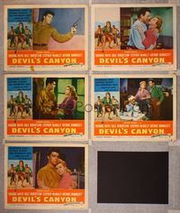 1e727 DEVIL'S CANYON 5 LCs '53 artwork of sexy Virginia Mayo, Dale Robertson!