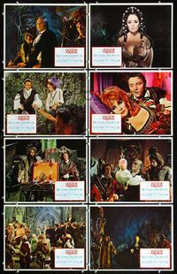 1e175 DOCTOR FAUSTUS 8 LCs '68 great close-ups of Elizabeth Taylor, Richard Burton!