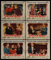 1e669 DREAM BOAT 6 LCs '52 sexy Ginger Rogers was professor Clifton Webb's co-star in silent movies