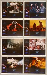 1e196 E.T. THE EXTRA TERRESTRIAL 8 LCs '82 Steven Spielberg classic, John Alvin border art!