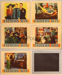 1e736 FATHER'S SON 5 LCs '41 John Litel, Frieda Inescort, Billy Dawson & Scotty Beckett!