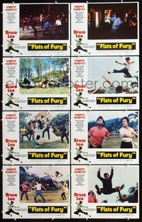 1e211 FISTS OF FURY 8 LCs '73 classic Bruce Lee, great kung fu images!