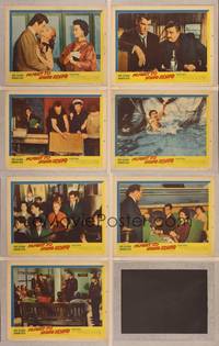 1e615 FLIGHT TO HONG KONG 7 LCs '56 Barbara Rush, Rory Calhoun smashes world's sin syndicate!