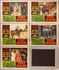 1e737 FORT APACHE 5 LCs '48 John Wayne, Henry Fonda, Shirley Temple, Victor McLaglen!