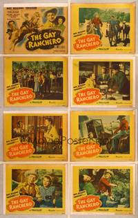 1e228 GAY RANCHERO 8 LCs '48 Roy Rogers, Trigger, Tito Guizar, Jane Frazee, Andy Devine