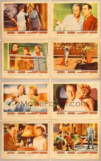 1e259 HAPPY THIEVES 8 LCs '62 Rita Hayworth & Rex Harrison, Joseph Wiseman!