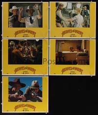 1e741 HEARTS OF THE WEST 5 LCs '75 Hollywood cowboy Jeff Bridges, Andy Griffith, Alan Arkin!