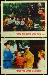 1e983 HOW THE WEST WAS WON 2 LCs '64 John Ford epic, Debbie Reynolds, Gregory Peck & all-star cast!