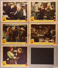 1e744 HUMAN COMEDY 5 LCs '43 Mickey Rooney & Frank Morgan, from William Saroyan story!