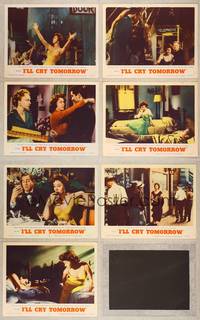 1e625 I'LL CRY TOMORROW 7 LCs '55 images of Susan Hayward in her greatest performance!