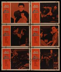 1e681 KING CREOLE 6 LCs '58 great images of Elvis Presley, Carolyn Jones!