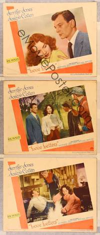 1e915 LOVE LETTERS 3 LCs '45 Joseph Cotten & Jennifer Jones, screenplay by Ayn Rand!
