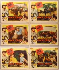 1e692 PACK TRAIN 6 LCs '53 Gene Autry & Smiley Burnette cracks a hijack attack on food train!