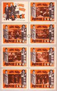 1e436 PICK A STAR 8 LCs R40s Laurel & Hardy as themselves in Hollywood, Movie Struck!