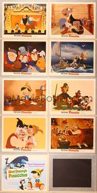 1e055 PINOCCHIO 9 LCs R78 Disney classic fantasy cartoon about a wooden boy who wants to be real!