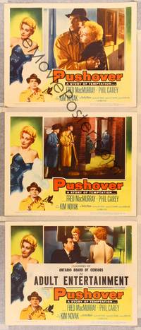 1e935 PUSHOVER 3 LCs '54 Fred MacMurray can have sexiest Kim Novak if he pulls the trigger!