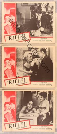 1e938 RIFIFI 3 LCs '55 Jules Dassin's Du rififi chez les hommes, Jean Servais, it means trouble!