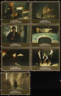 1e641 ROAD TO PERDITION 7 int'l LCs '02 Sam Mendes directed, Tom Hanks, Paul Newman, Jude Law!