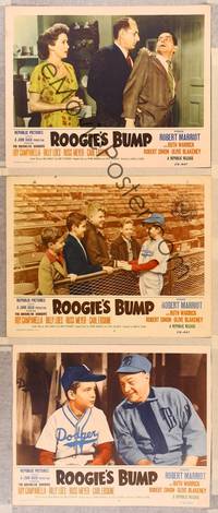 1e940 ROOGIE'S BUMP 3 LCs '54 starring real life Brooklyn Dodgers baseball players!