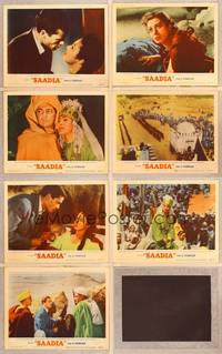 1e642 SAADIA 7 LCs '54 Arab Cornel Wilde, Mel Ferrer & Rita Gam in hot-blooded Morocco!
