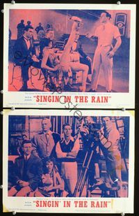 1e992 SINGIN' IN THE RAIN 2 LCs R62 Gene Kelly dancing with sexiest Cyd Charisse!